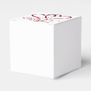 Ballotins Les Coeurs Forever rouge sur blanc
