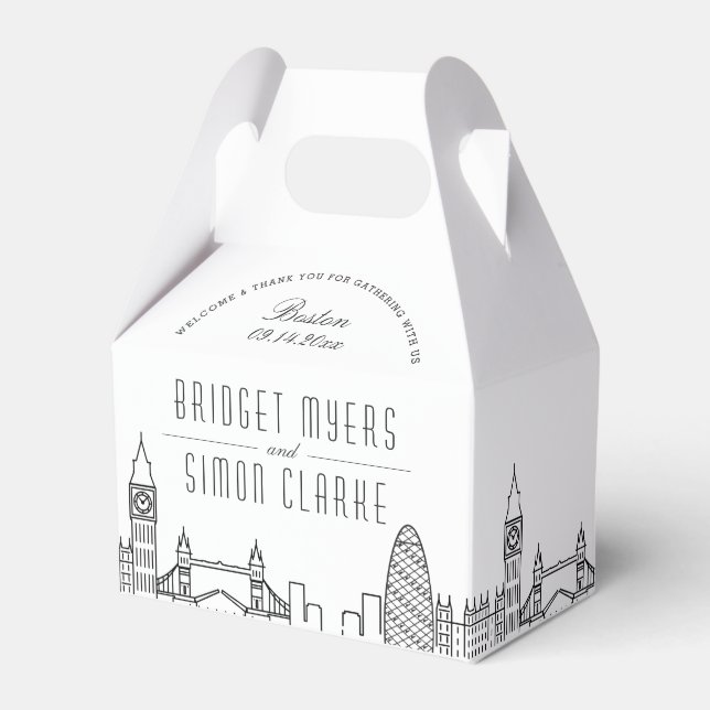 Ballotins Les monuments de Londres | Ballotin d'événements M (Verso)