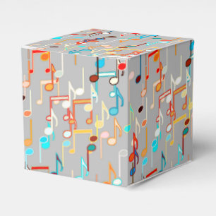 Ballotins Les notes musicales impriment - le gris moyen,