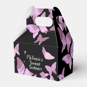 Ballotins Les papillons holographiques Sweet sixteen rose