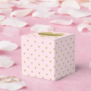 Ballotins Les Pois Du Coeur Rose Et Or Favorisent Les Boîtes