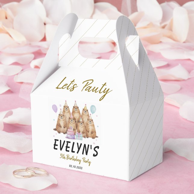 Ballotins Let’s Party Groundhog 5th Birthday – Fun Kids  (Mariage)