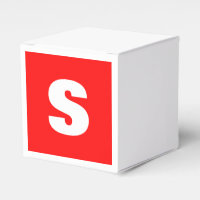 Lettre initiale Monogramme Style moderne Rouge Bla