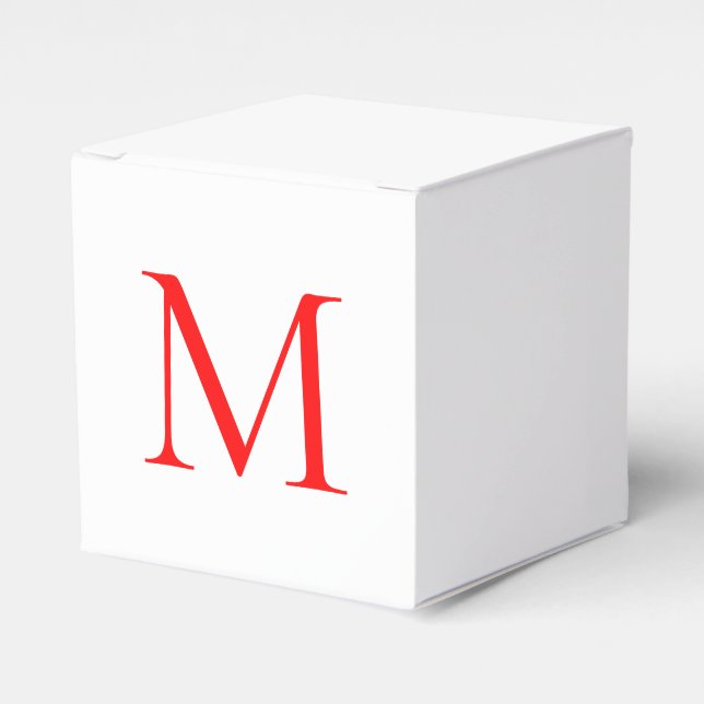 Ballotins Lettre initiale rouge blanc monogrammed profession (Verso)
