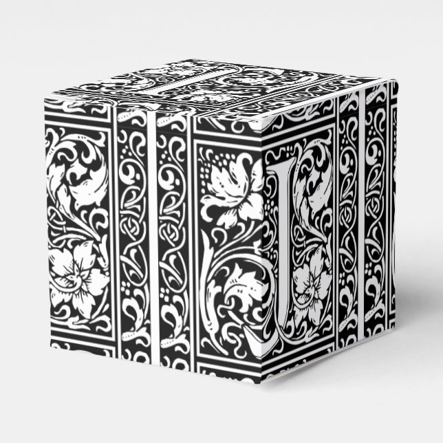 Ballotins Lettre J Monogramme médiéval Art Nouveau (Verso)