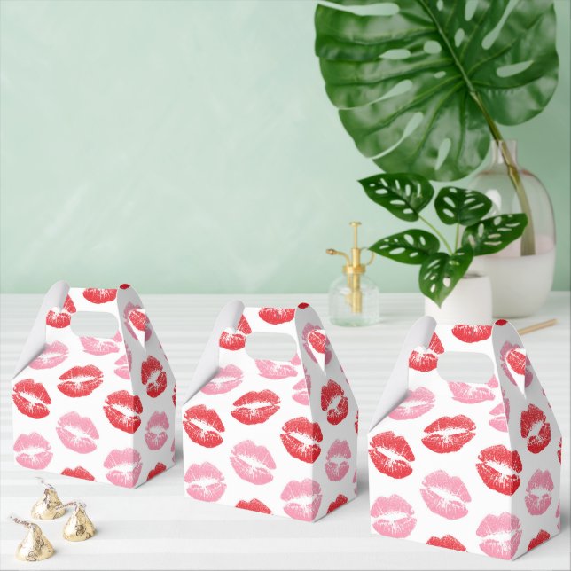 Ballotins Lèvres rouges et roses, Motif des lèvres, bâton à  (Multiple)