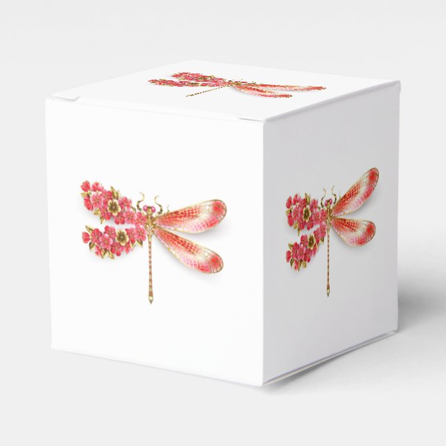 Ballotins libellule de fleurs avec sakura de bijoux (Verso)