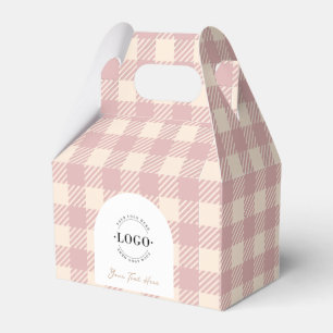 Ballotins Lilac plaid rose en vichy preppy mariage boîte de 