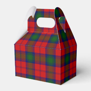 Ballotins Lindsay tartan rouge vert plaid