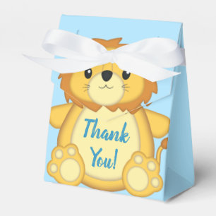 Ballotins Lion Baby shower bleu