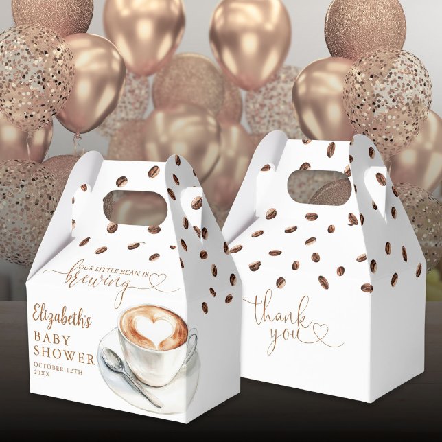 Ballotins Little Bean Is Brewing Coffee Theme Baby Shower (Little Bean Is Brewing Coffee Theme Baby Shower Favor Boxes)