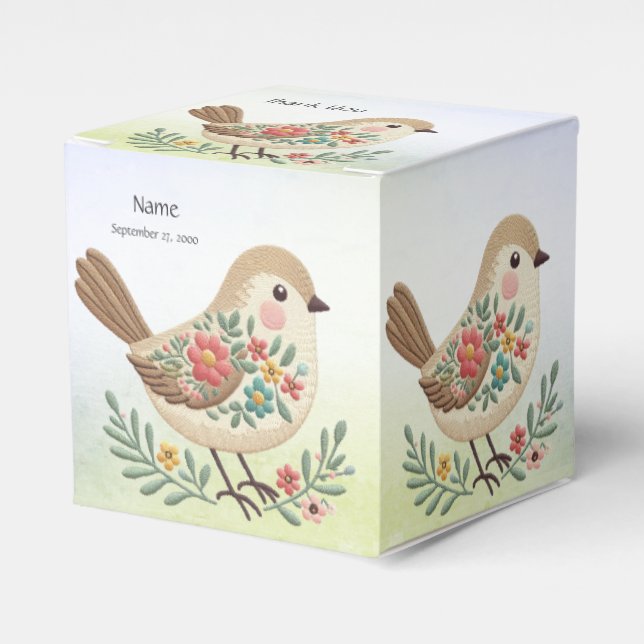 Ballotins Little Bird Floral Ballotin or (Verso)