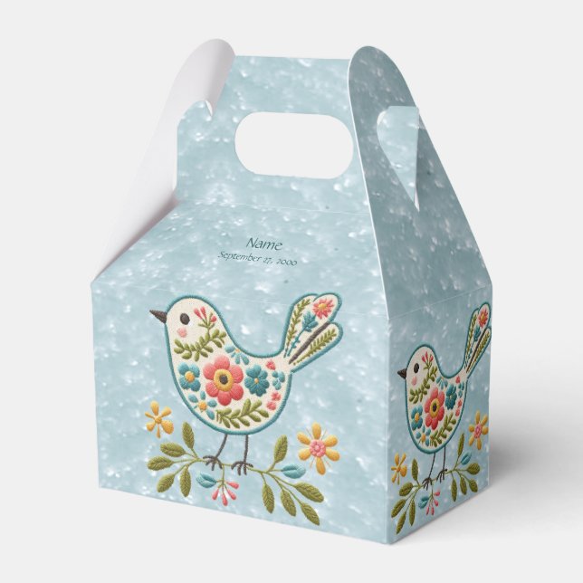 Ballotins Little Bird Floral Vert Feuille Ballotin (Verso)