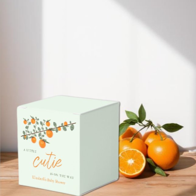 Ballotins Little Cutie Orange Baby shower neutre de genre (Créateur téléchargé)
