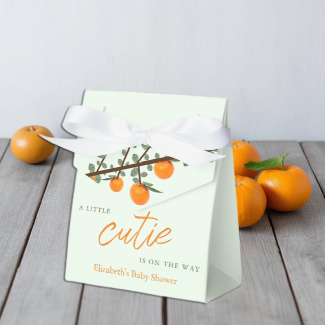 Ballotins Little Cutie Orange Baby shower neutre de genre (Créateur téléchargé)