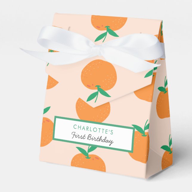 Ballotins Little Cutie Orange Premier anniversaire Ballotin (Verso)