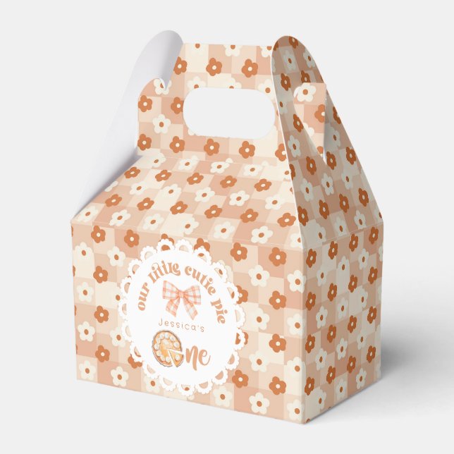 Ballotins Little cutie Pie 1er anniversaire en vichy Merci (Verso)