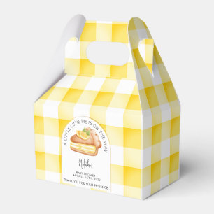 Ballotins Little Cutie Pie Jaune En vichy Plaid Baby shower
