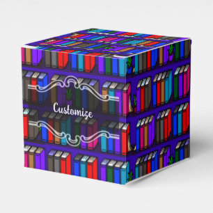 Ballotins Little Library Book Shelts Purple Cube