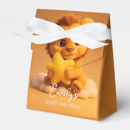Ballotins Little Lion & Star - Baby Shower Favor Box