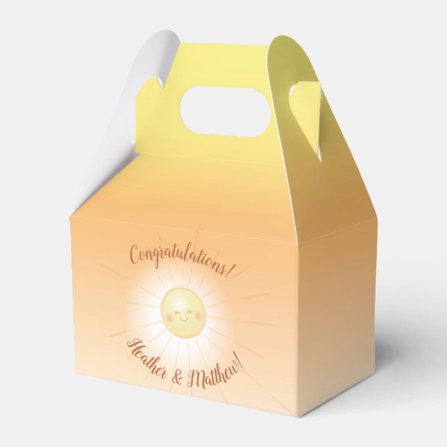 Ballotins Little Ray of Sunshine Baby shower (Arrière)