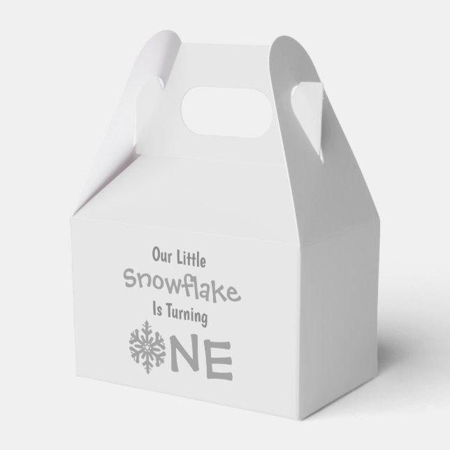 Ballotins Little Snowflake 1er anniversaire (Verso)