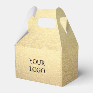 Ballotins Logo cadeau Simple Clean Gold Business ici