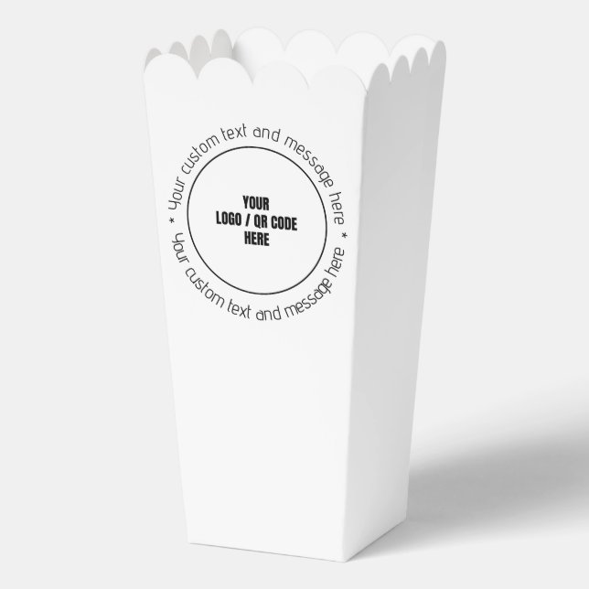 Ballotins Logo de l'entreprise personnalisée Code QR Texte B (Verso)