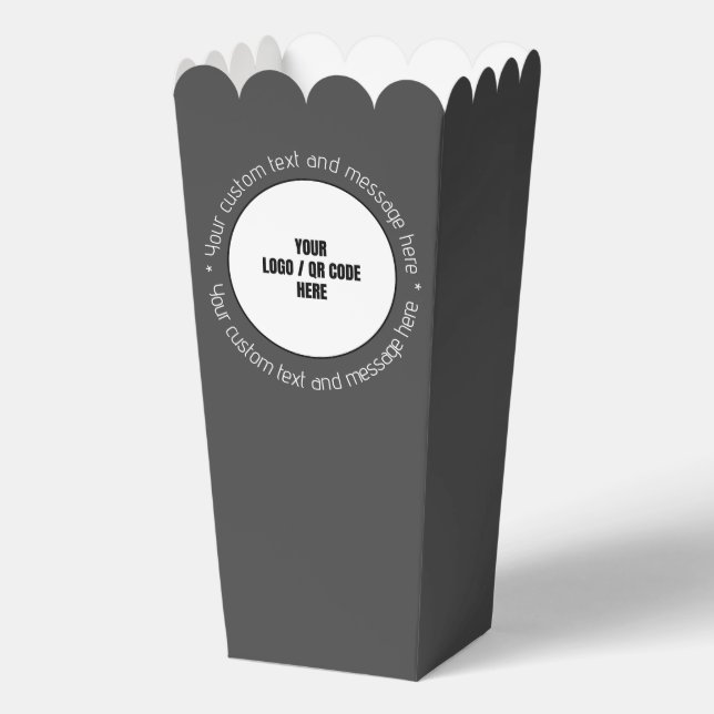 Ballotins Logo de l'entreprise personnalisée Code QR Texte G (Recto)