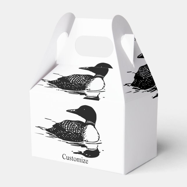 Ballotins Loon Swimming Bird Art Thunder_Cove (Verso)