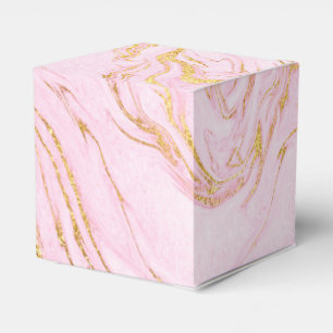 Ballotins L'or rose de coutume rougissent cadeau blanc de