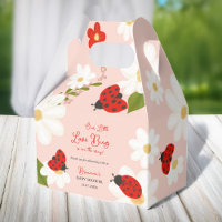Love bug mignon baby shower ladybug personnalisé
