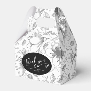 Ballotins Love Calligraphie Merci Coeur Noir ID940