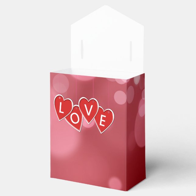 Ballotins Love Lettering Red Hearts (Ouvert)