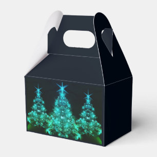 Ballotins Lueur verte d'étoiles sur l'arbre de Noël sombre