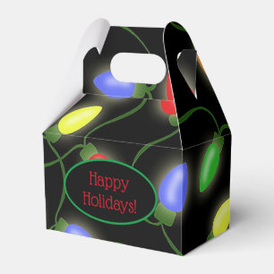 Ballotins Lumières à cordes de Noël colorées