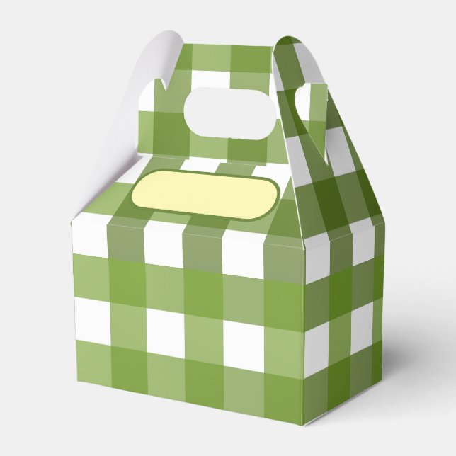 Ballotins Lunch Box Vichy vert  (Verso)