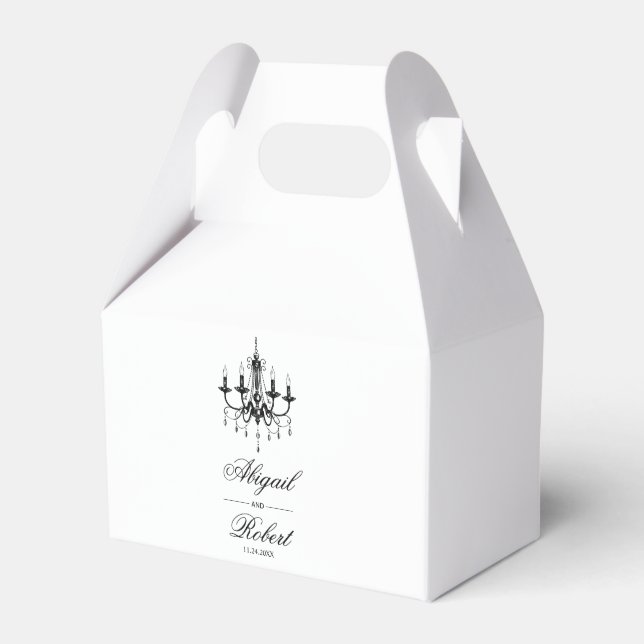 Ballotins Lustre noir et blanc Vieux mariage argent (Verso)