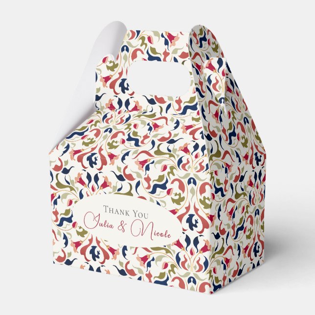 Ballotins Luxe Artistique Botanique Floral Mariage Paisley (Verso)