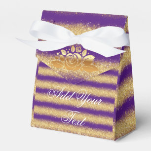 Ballotins Luxe Monogrammed Populaire Purple Gold Parties sci
