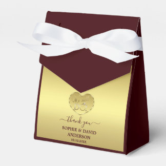Ballotins Luxury Gold Deep Burgundy Wedding Anniversary 