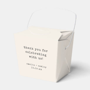 Ballotins Machine à écrire rétro ivoire Remerciement de mari