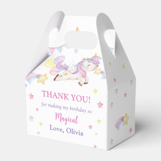 Ballotins Magique Unicorn Rainbow Anniversaire Party (Verso)