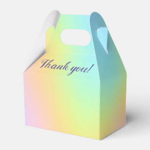 Ballotins Magnifique Pastel Rainbow Wedding Favor Box