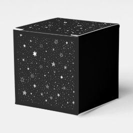 Ballotins Main Blanche Tirée Étoiles Sur Noir