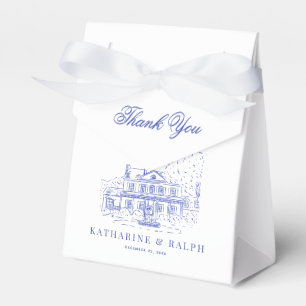 Ballotins Maison coloniale bleue / Mansion / Manoir Mariage