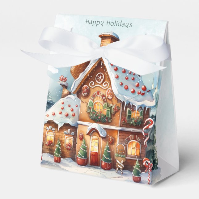 Ballotins Maison en pain d'épice boîte cadeau de Noël (Verso)