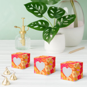 Ballotins Mandala superposé orange rose jaune