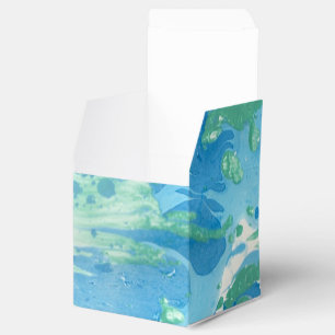 Ballotins Marbre blanc bleu vert moderne look Abstrait