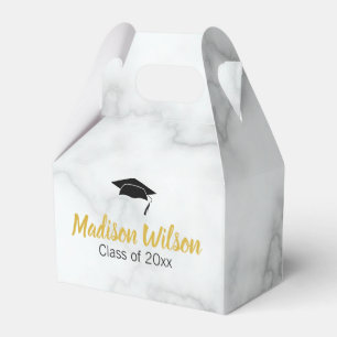 Ballotins Marbre blanc Look Graduation Party Merci